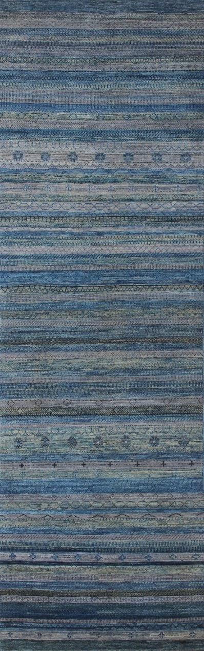 Serene Blue Harmony Wool Rug 99SK859 - 4 X 10