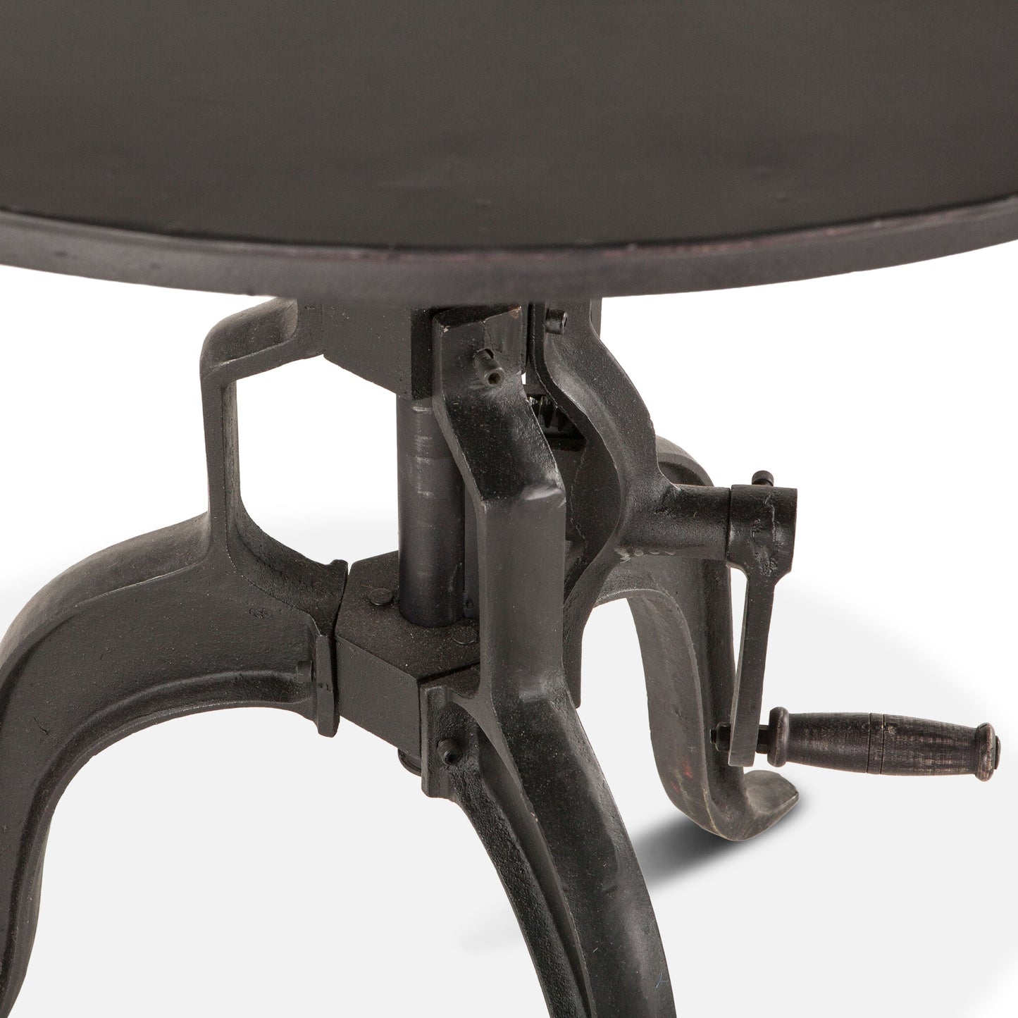 36" Matte Black Adjustable Side Table