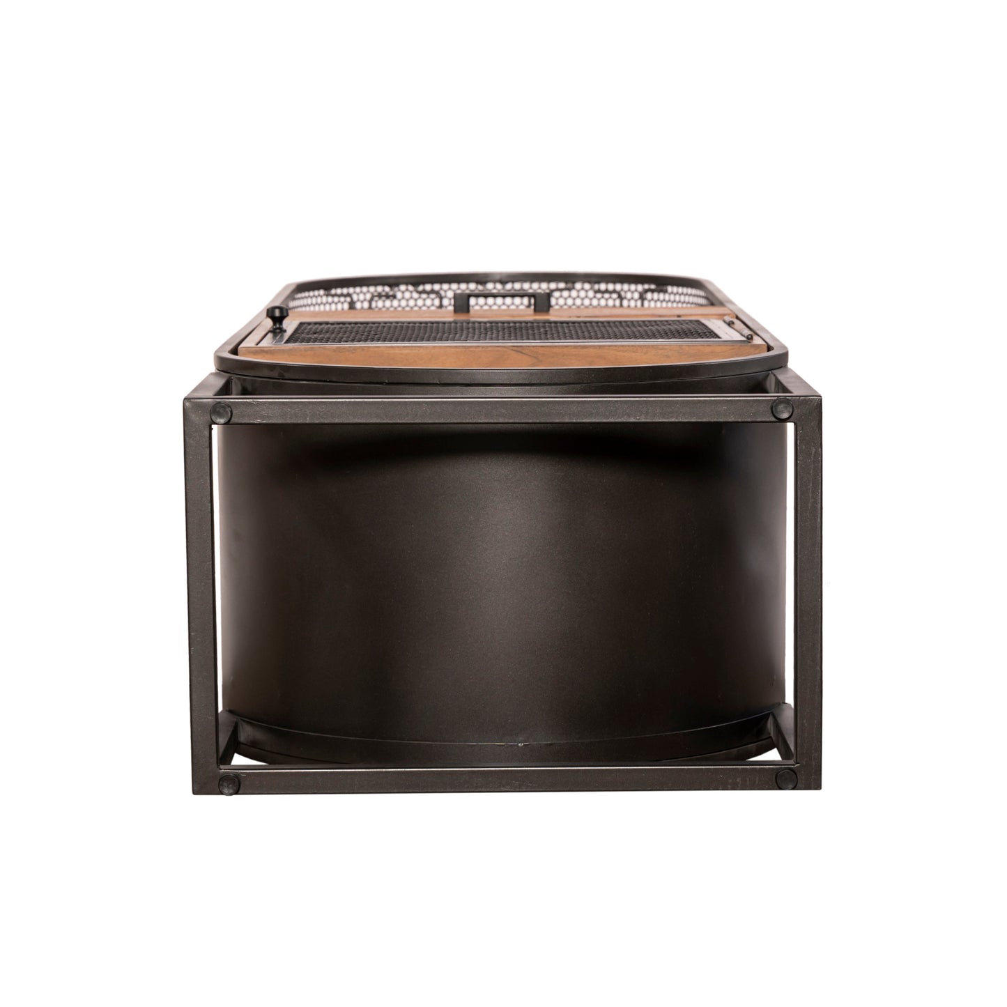 23" Natural Mango Wood Bar Cabinet