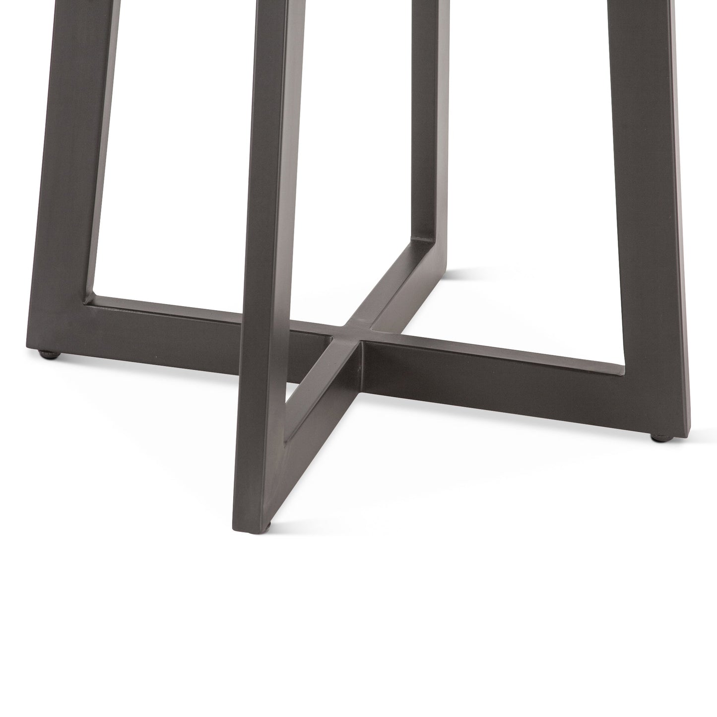 48" Smoked Acacia Round Dining Table