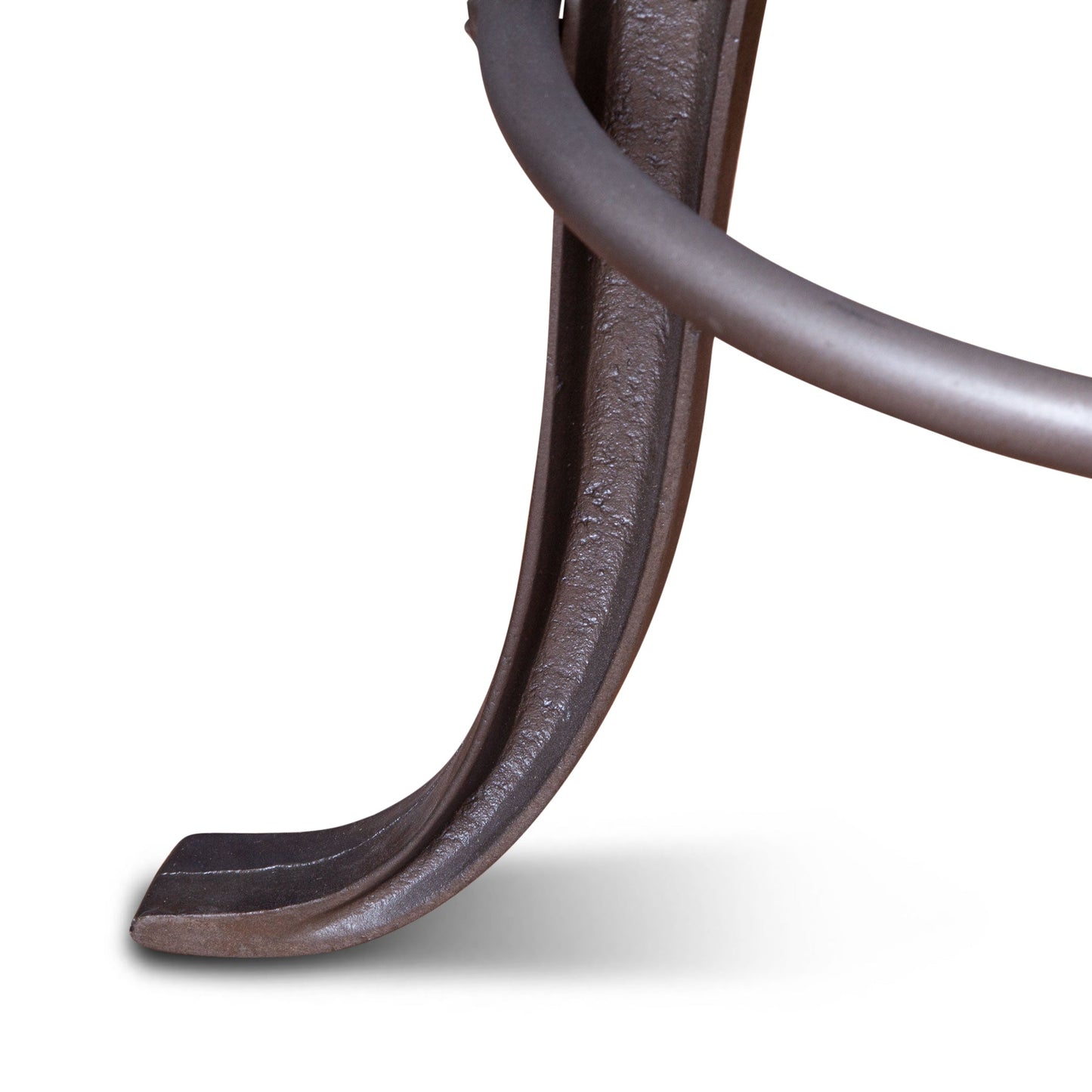 13" Black Leather Adjustable Stool