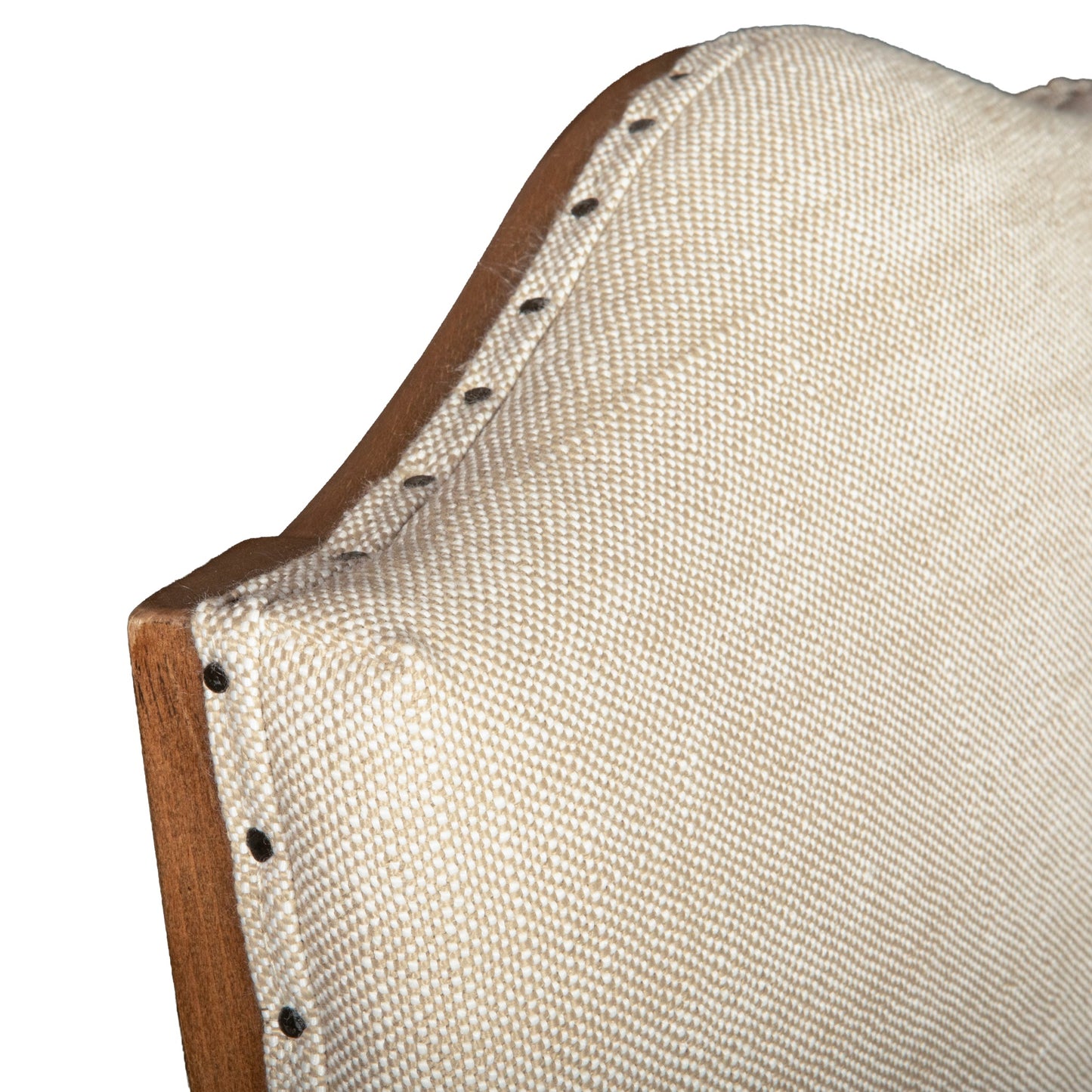 21" Natural Linen Dining Chair