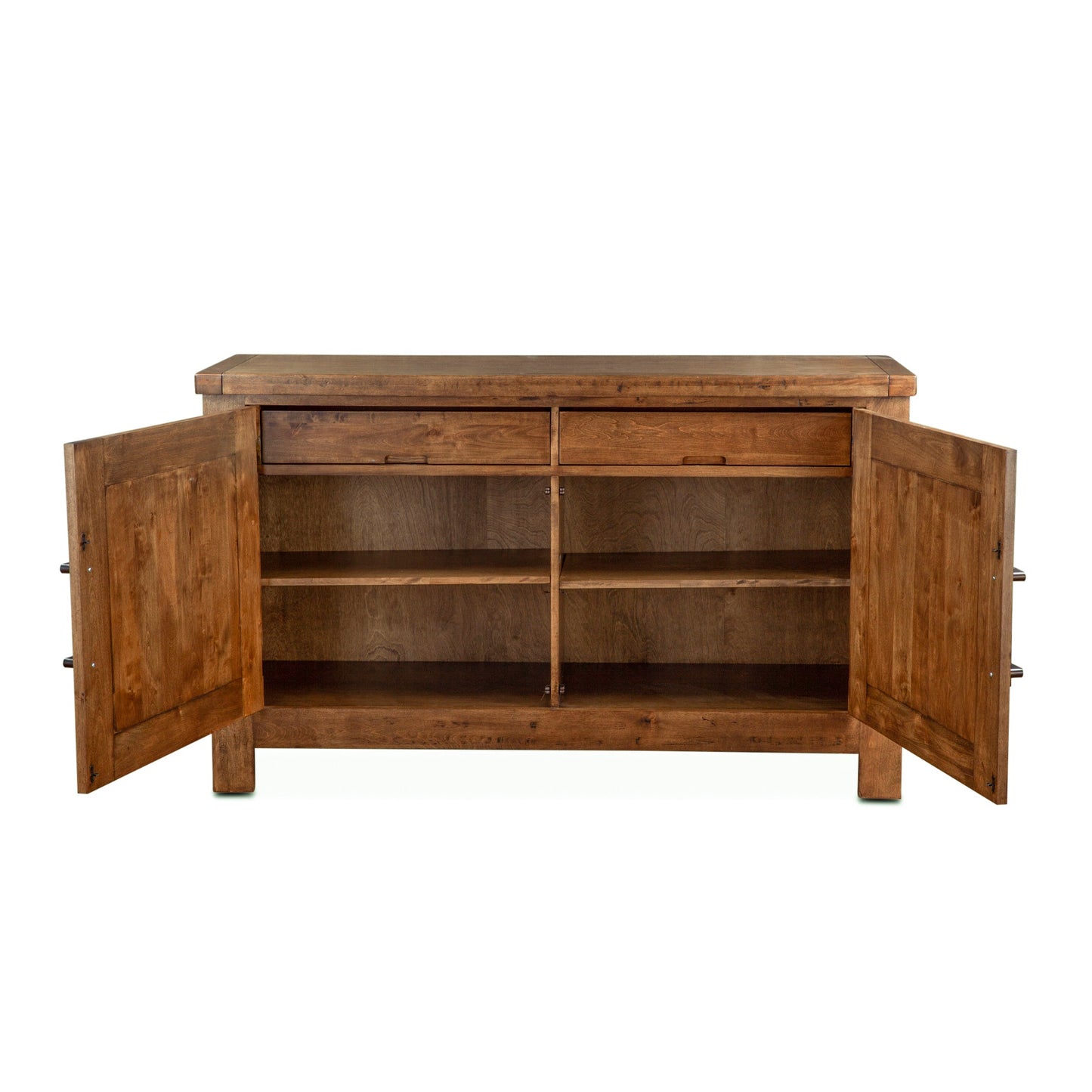 66" Earth Finish Birch Wood Buffet