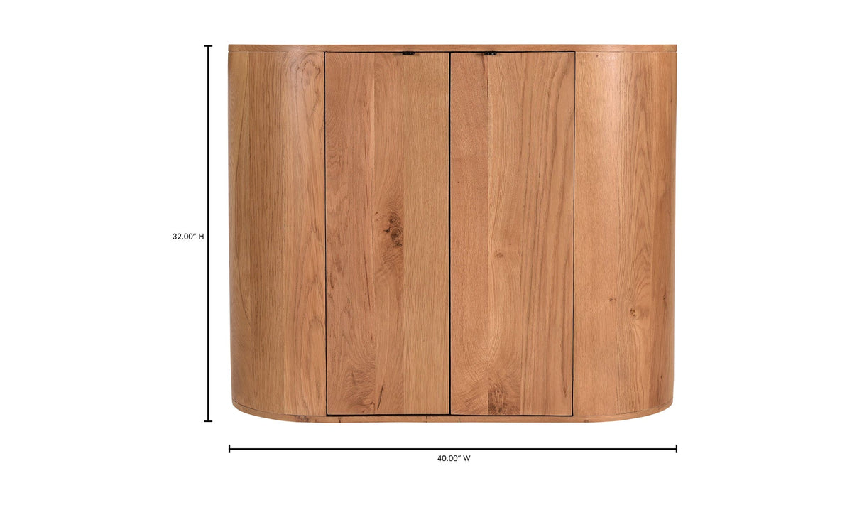 40" Natural Solid Oak Cabinet