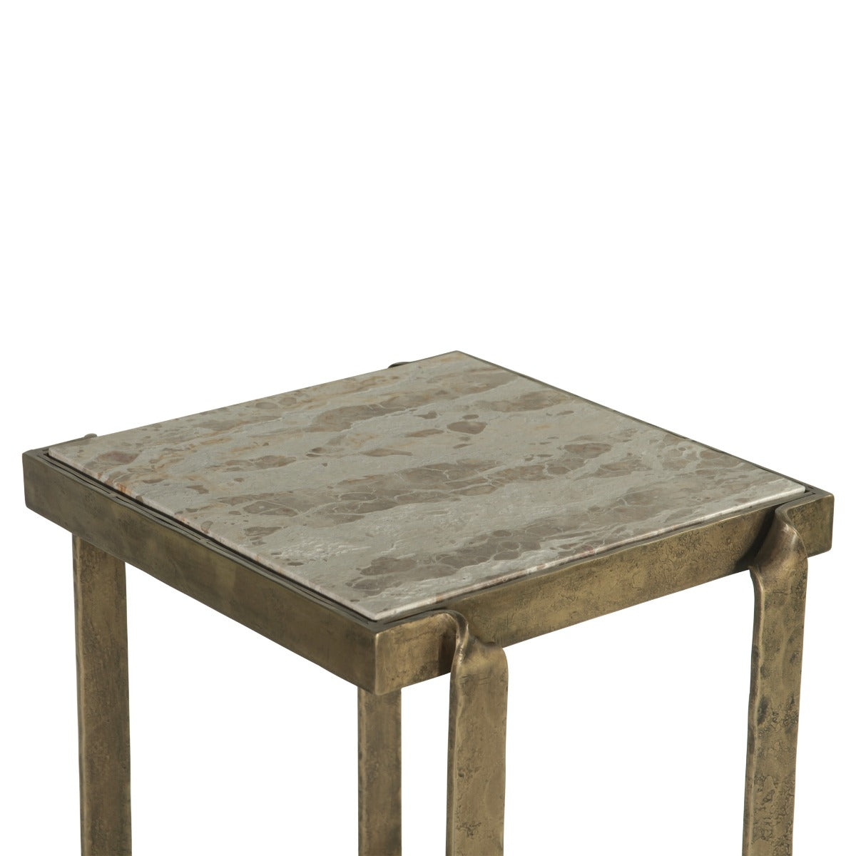 18" Capri Beige Marble Side Table