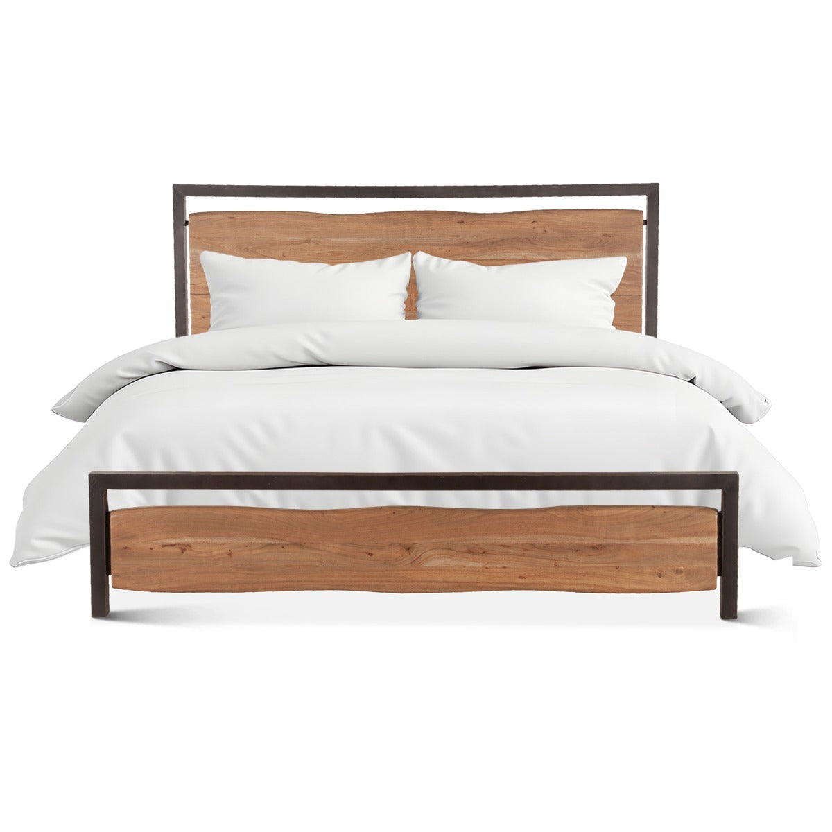 63" Smoked Acacia Queen Size Bed