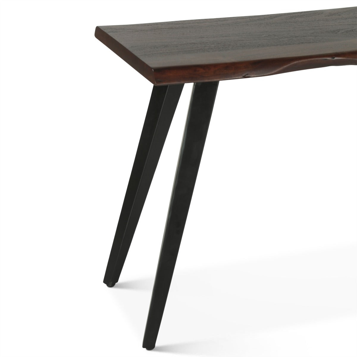 54" Walnut Acacia Wood Console Table