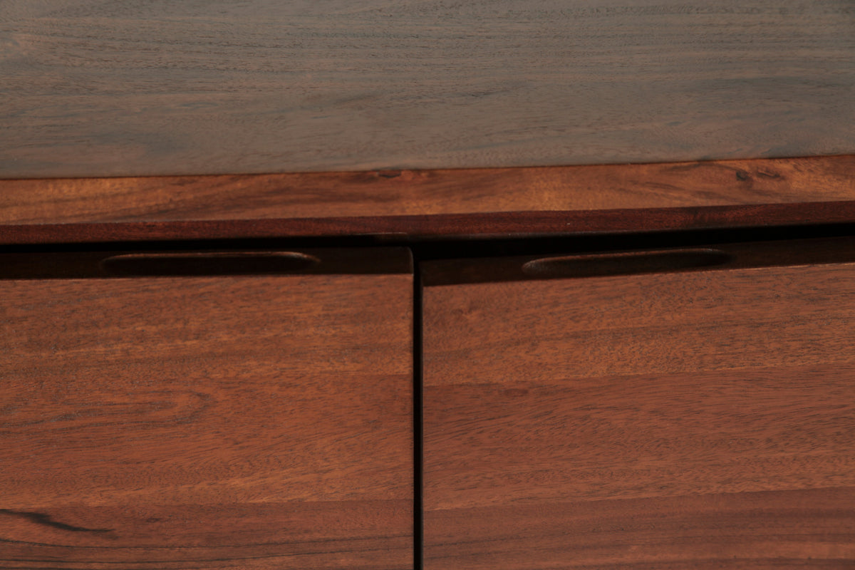 54" Walnut Acacia Wood Sideboard