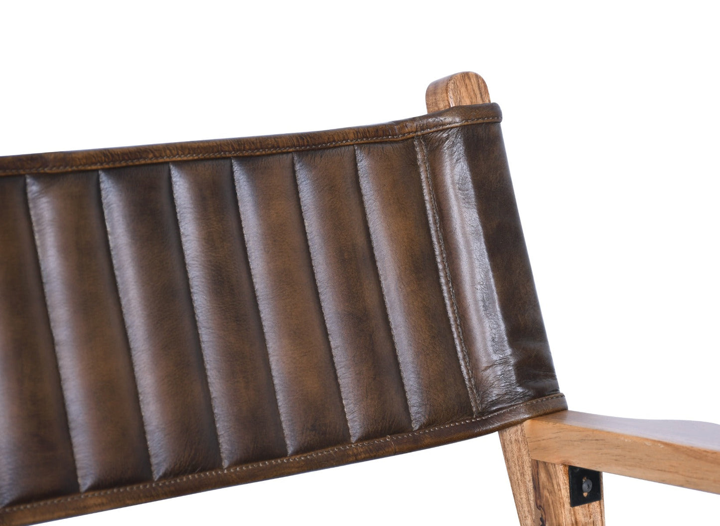 23" Antique Whiskey Leather Counter Chair