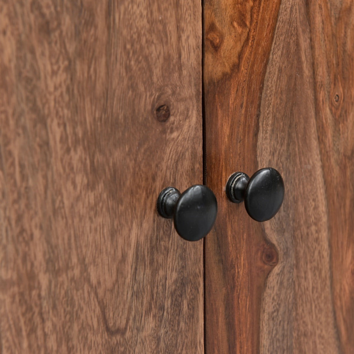 63" Brownstone Sheesham Wood Media Cabinet