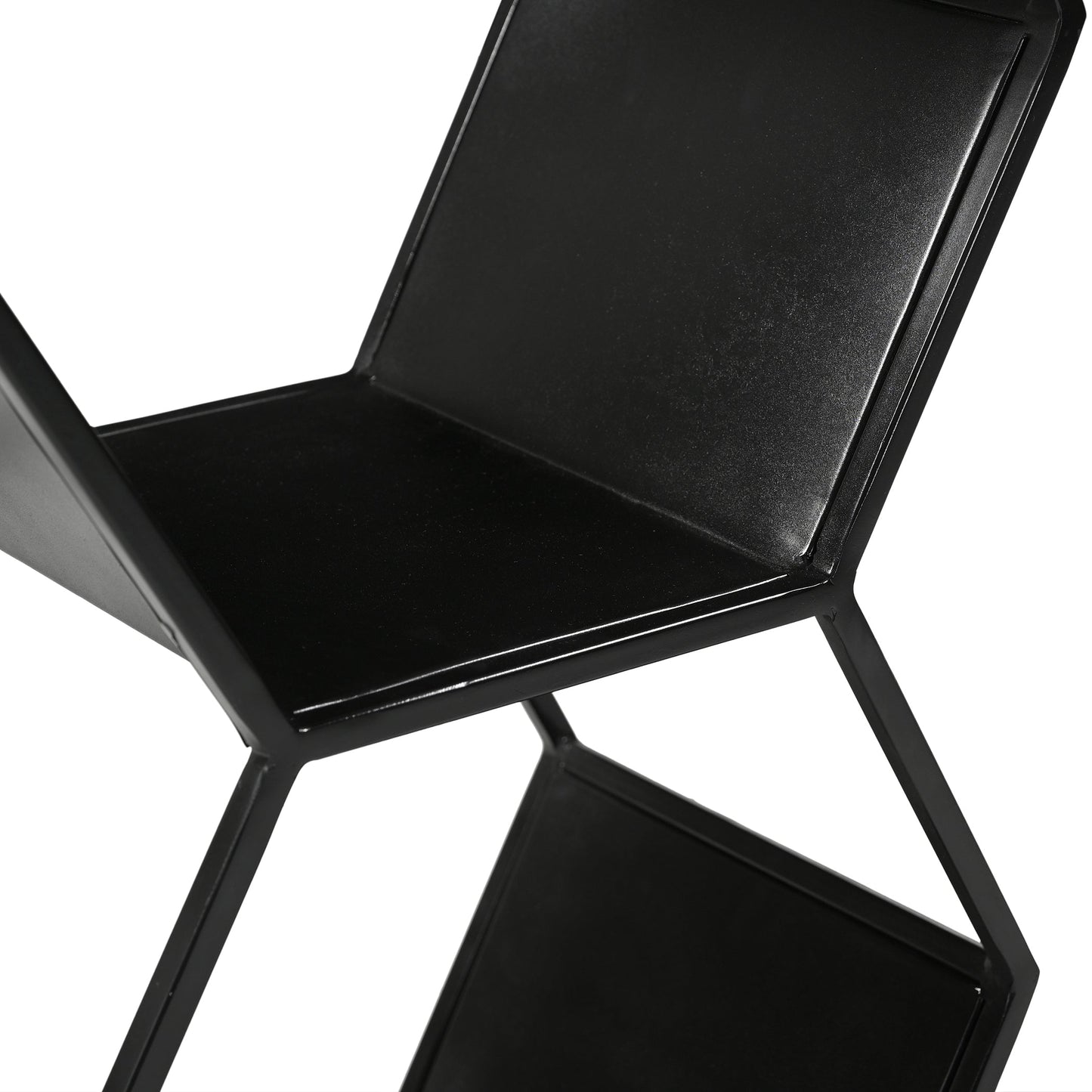 17" Metal Octagonal Bookshelf