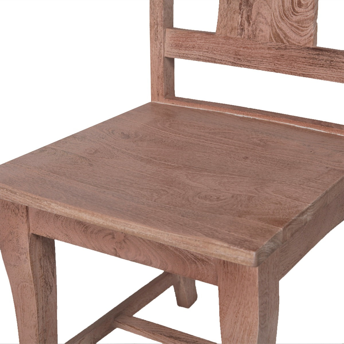 19" Antique Oak Wood Dining Chair