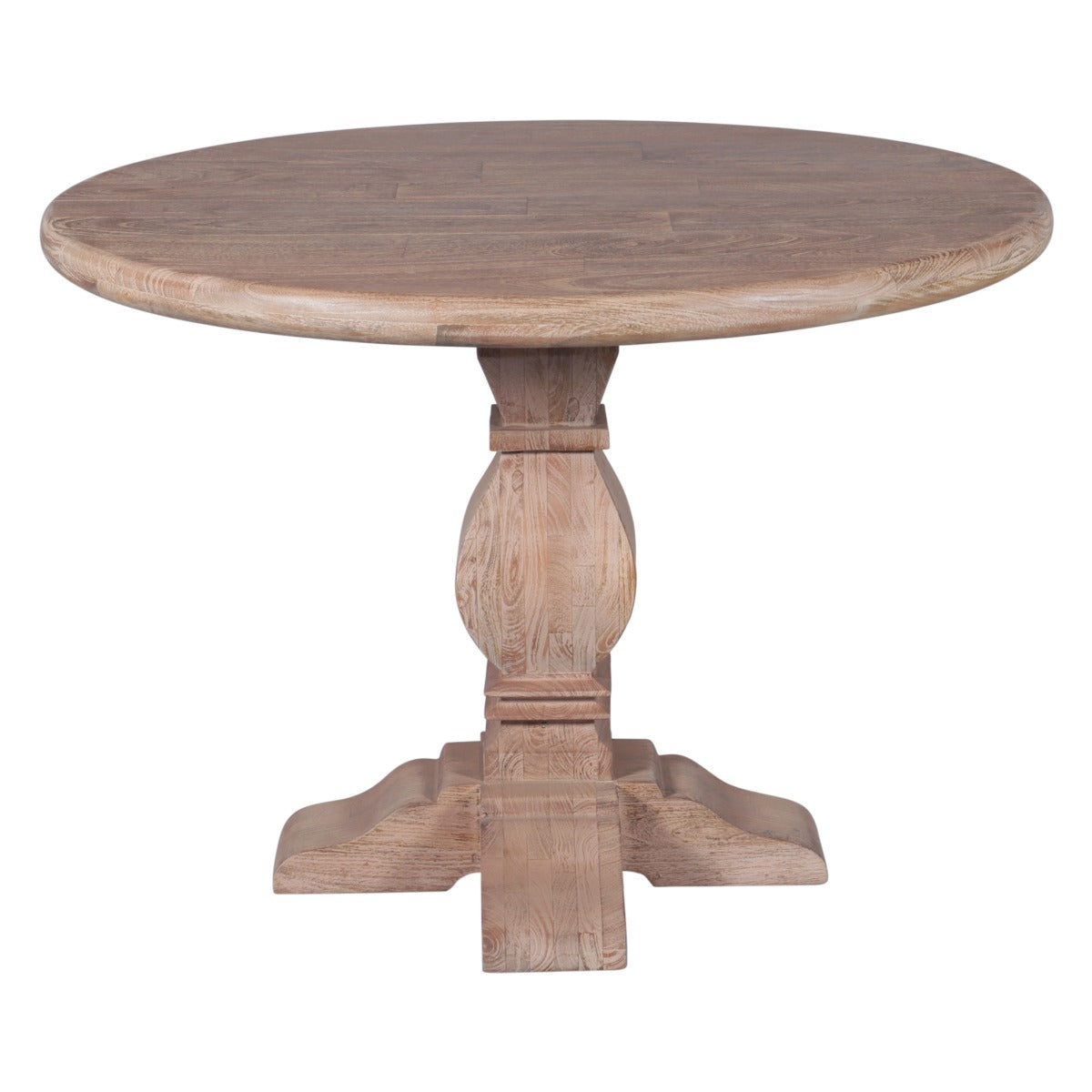 42" Antique Oak Round Dining Table