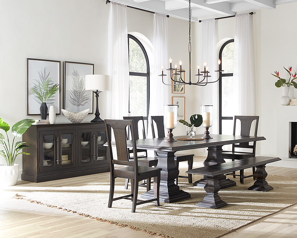 120" Vintage Brown Dining Table