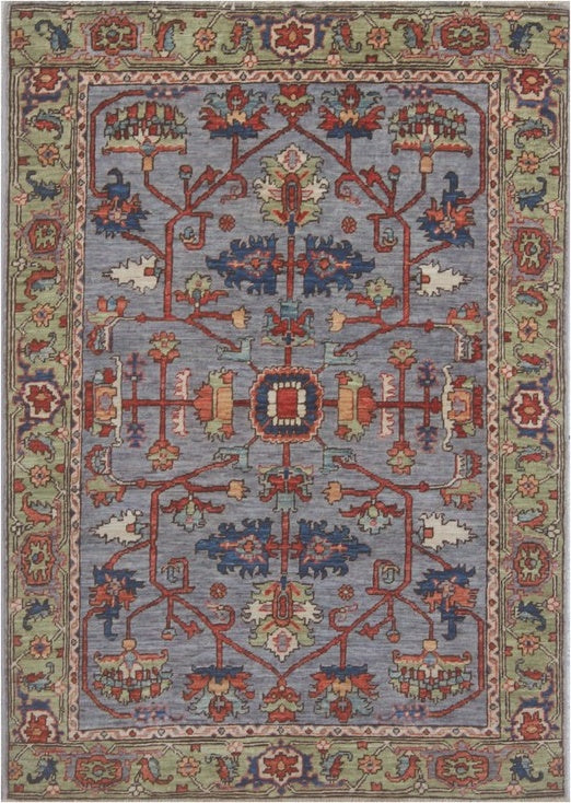 Exquisite Traditional Woolen Rug with Vibrant Motifs 102SK237 - 4 X 5