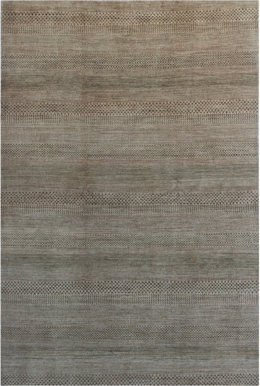 Elegant Earthy Tones Woolen Rug 102SK365 - 6 X 9