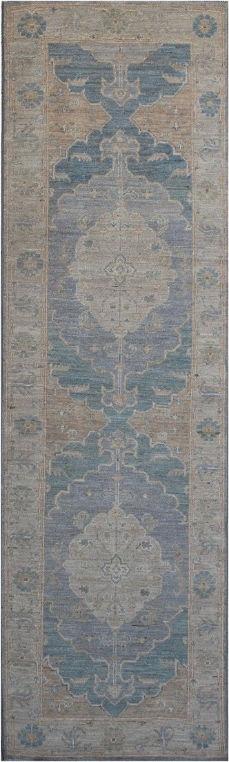 Elegant Oushak Runner: Timeless Tradition 102SK422 - 3 X 10