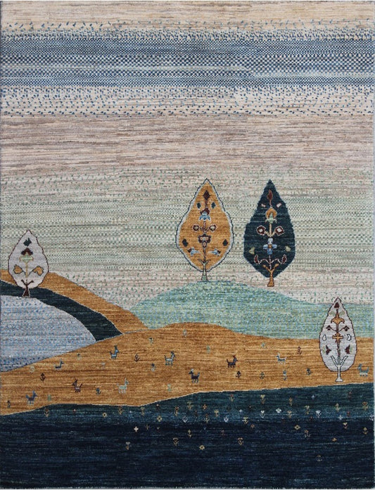 Serene Wilderness Woolen Rug 54SK250 - 5 X 6