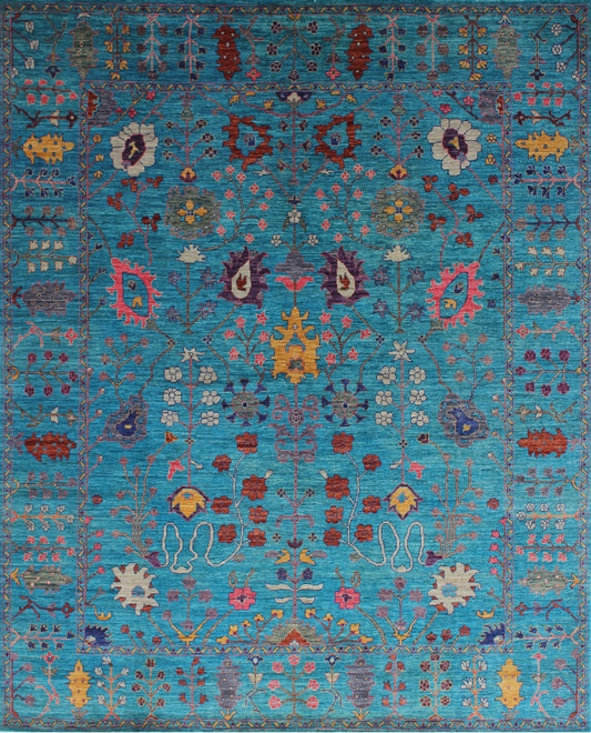 Exquisite Floral Charm Woolen Rug 80SK417 - 9 X 10