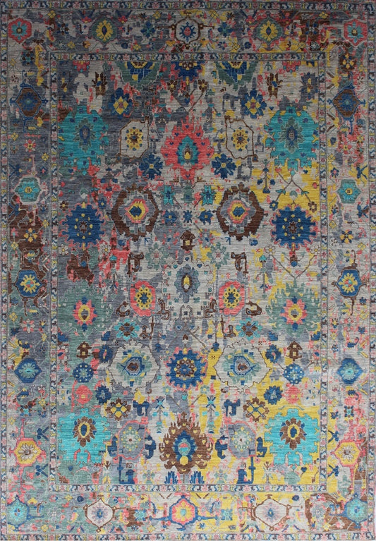 Vibrant Elegance Woolen Rug 80SK69 - 9 X 12