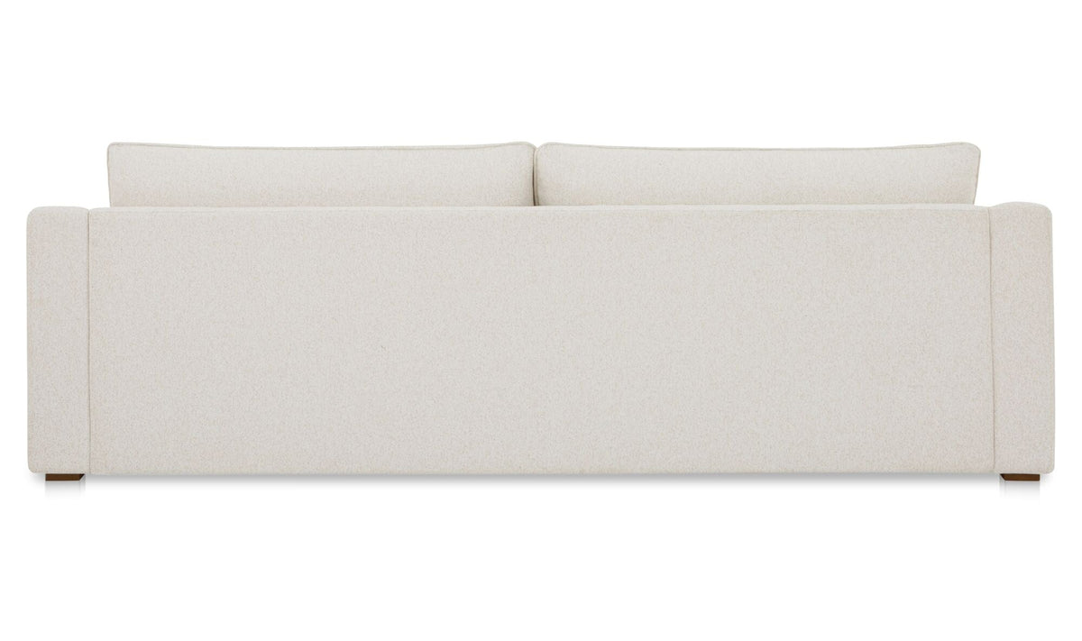 91" Flecked Oat Upholstered Sofa