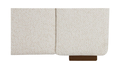 91" Flecked Oat Upholstered Sofa