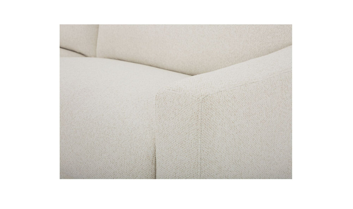 91" Flecked Oat Upholstered Sofa