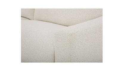 91" Flecked Oat Upholstered Sofa
