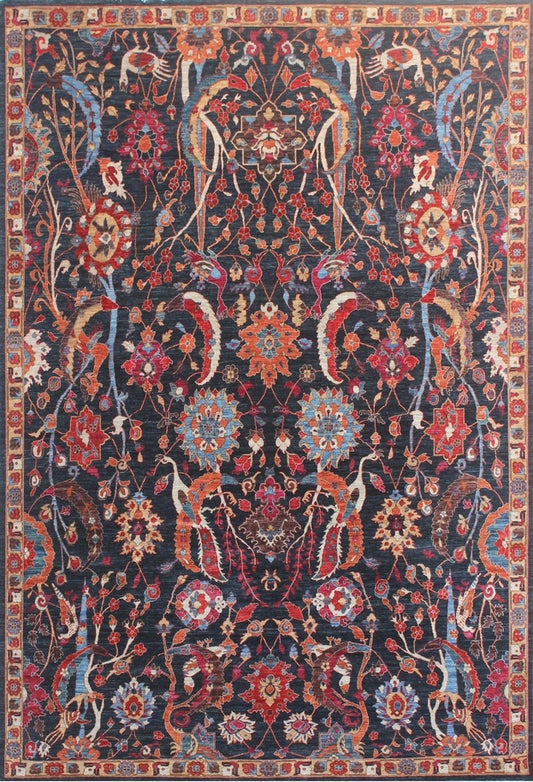 Timeless Floral Elegance Woolen Rug 86SK110 - 9 X 12