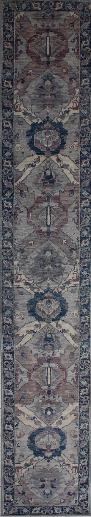 Elegant Traditional Woolen Runner Rug 86SK261 - 3 X 19