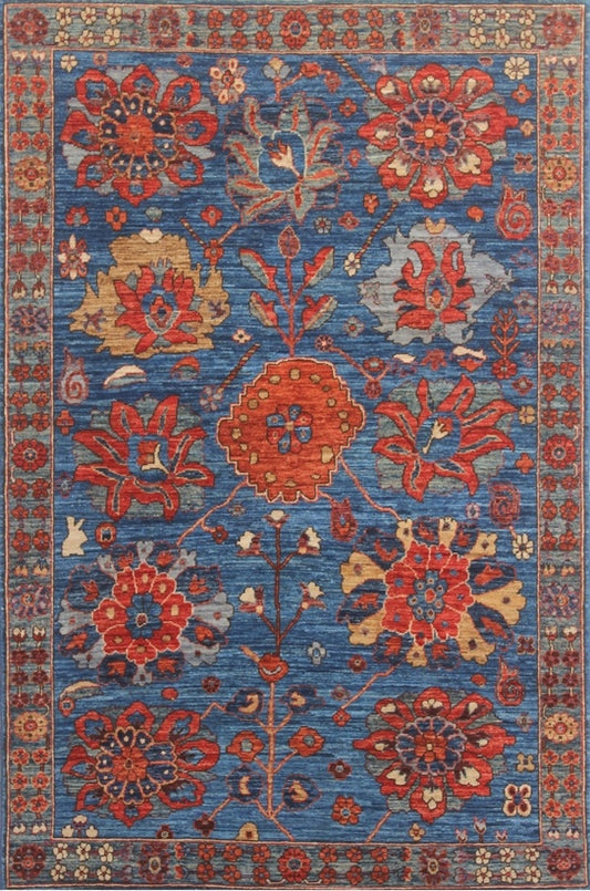 Elegant Floral Bloom Woolen Rug 90SK326 - 4 X 6