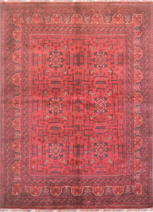 Elegant Traditional Woolen Rug 90SK845 - 6 X 7