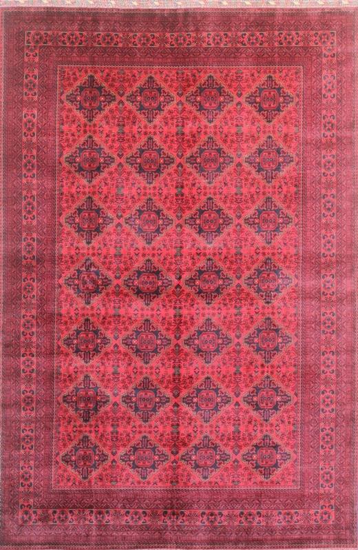 Elegant Red Traditional Woolen Rug 90SK886 -  8 X 11