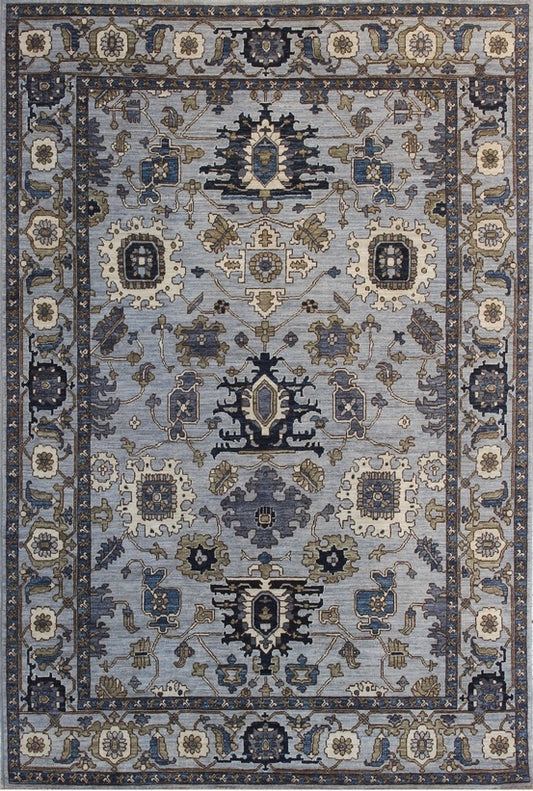 Timeless Elegance: Traditional Woolen Rug 90SK917 - 7 X 9