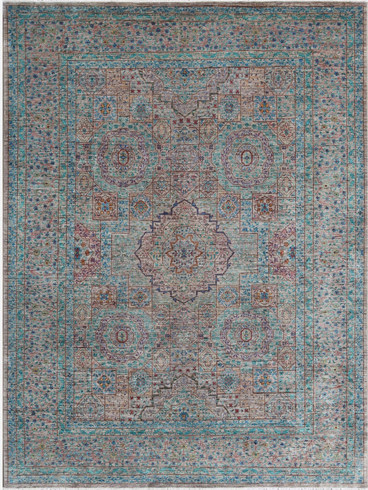 Timeless Elegance: Traditional Woolen Rug 91SK198 - 7 X 10