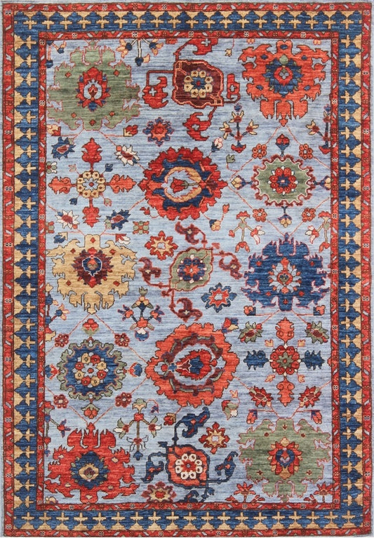 Elegant Vibrant Traditional Woolen Rug 93SK1211 - 4 X 6