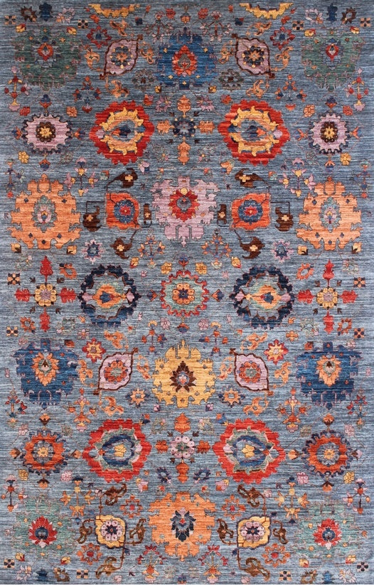 Elegance Reimagined: Handcrafted Woolen Masterpiece 93SK132 - 9 X 14
