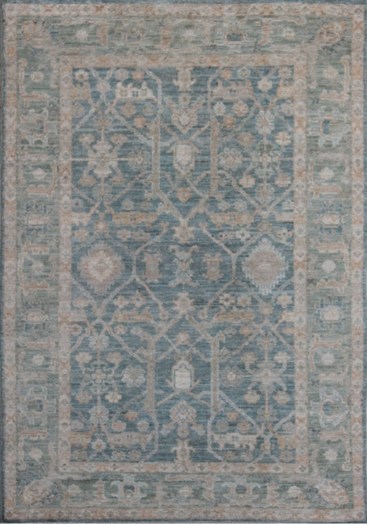 Elegant Oushak Heritage Wool Rug 93SK1334 - 5 X 6