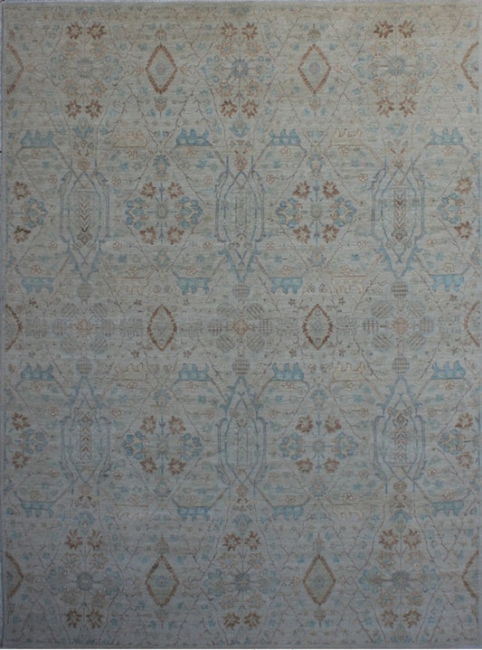 Timeless Elegance Oushak Woolen Rug 93SK450 - 9 X 12