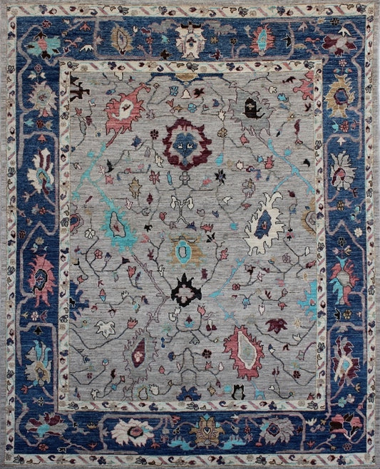 Elegant Oushak Woolen Rug 93SK463 - 9 X 10