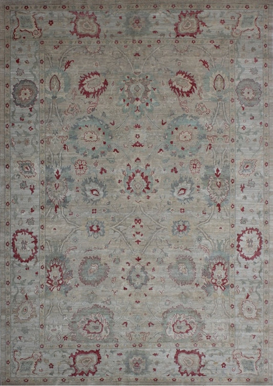 Timeless Elegance: Traditional Woolen Rug 93SK522 - 9 X 12