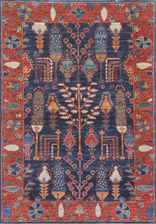 Elegant Traditional Woolen Rug 93SK683 - 4 X 5