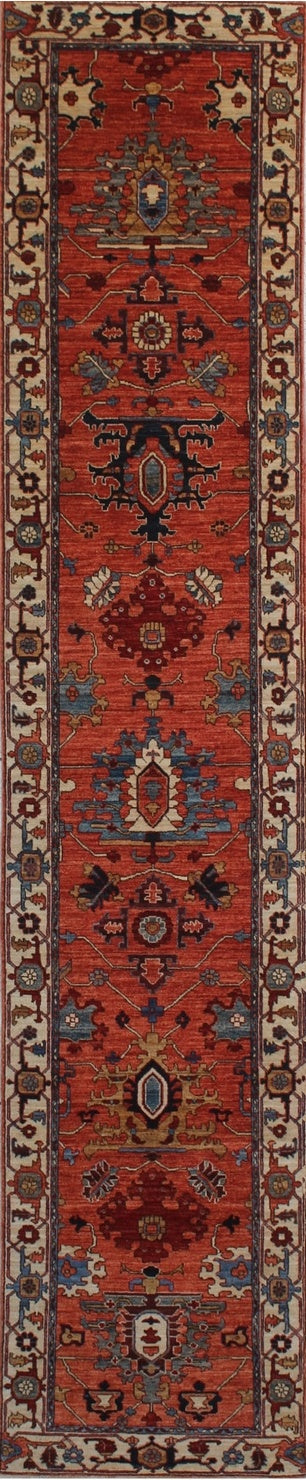Elegant Traditional Woolen Rug with Rich Hues 93SK748 - 3 X 14