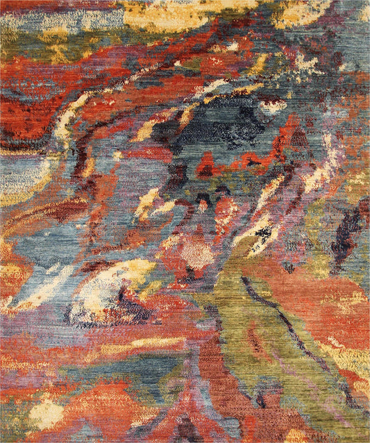 Vibrant Symphony Woolen Rug 94SK652 - 9 X 10