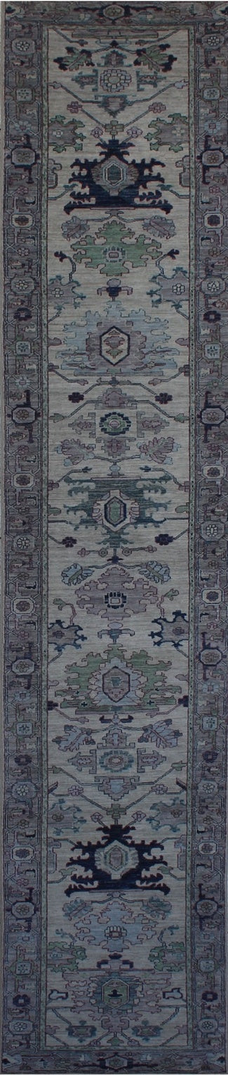 Elegant Traditional Wool Runner Rug 94SK1143 - 2 X 17
