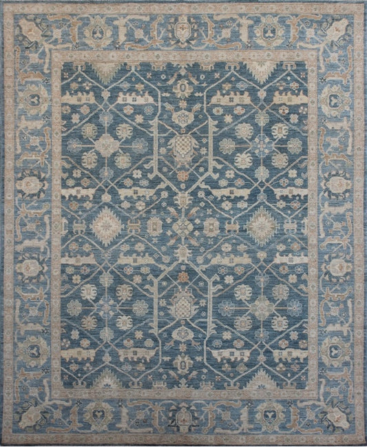 Elegant Traditional Oushak Woolen Rug 94SK404 - 9 X 10