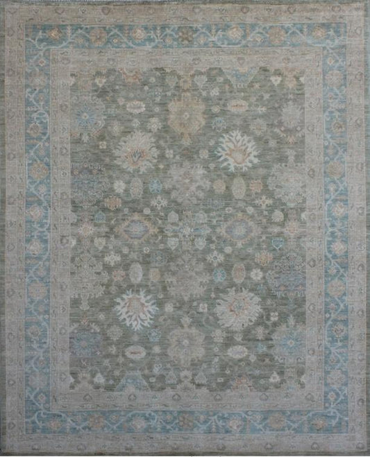Elegant Traditional Oushak Woolen Rug 94SK438 - 9 X 10
