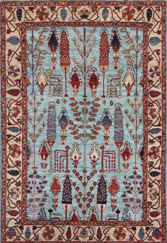 Elegance Woven: Timeless Woolen Rug 94SK712 - 4 X 7