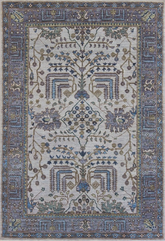 Elegant Harmony Woolen Rug 94SK747 - 5 X 6