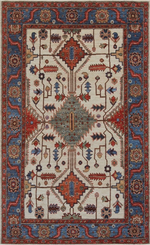 Elegant Traditional Woolen Rug 94SK792 - 3 X 6